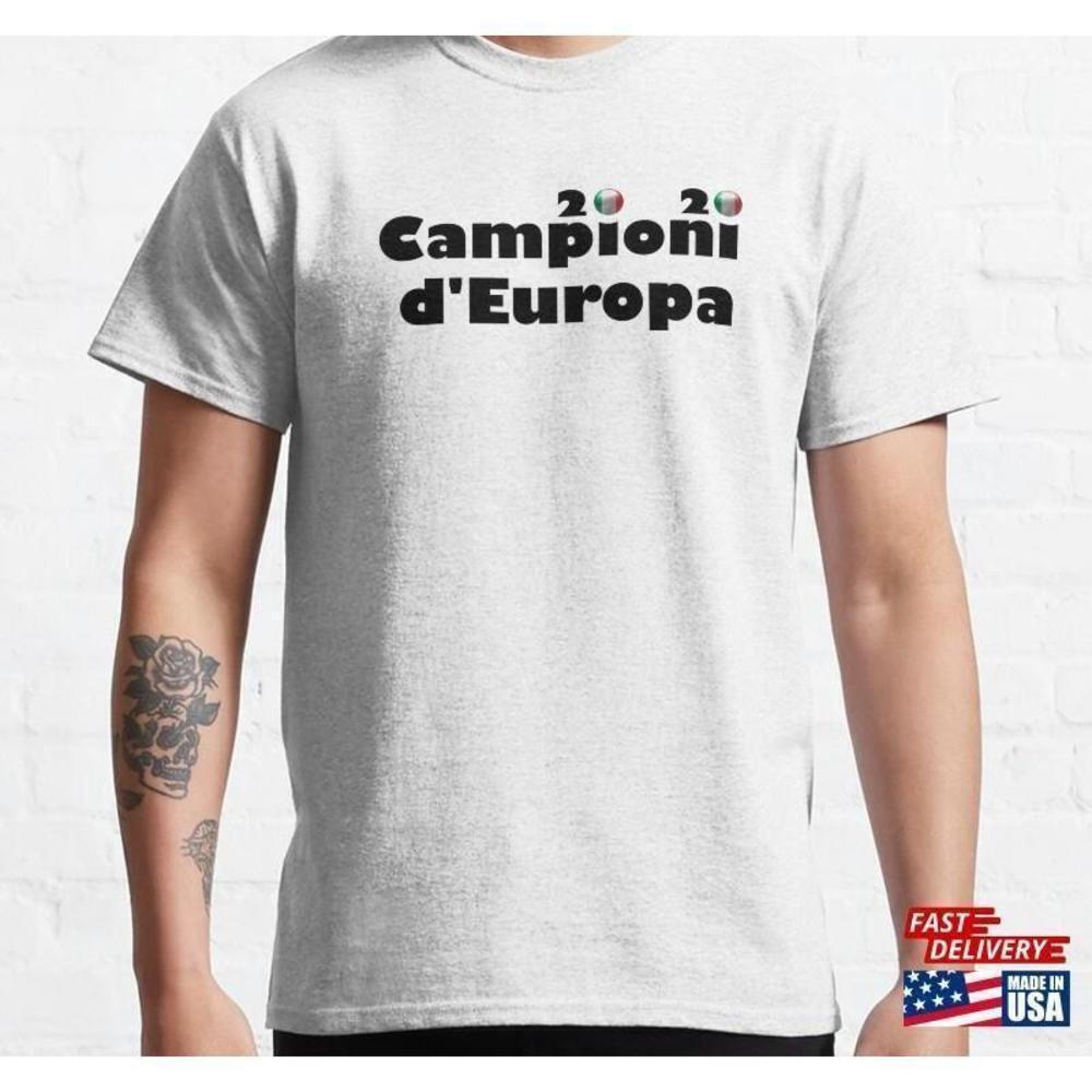 European Champions 2020 Soccer Victory Fan Graphic Unisex T-Shirt